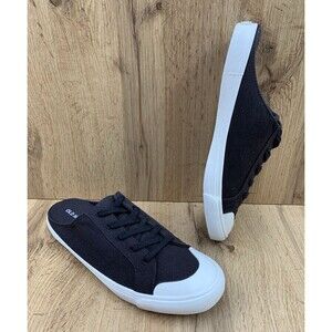 Old Navy Slide Lace Up Sneaker Shoes Women's Size 8.5 Black Jack S/611506-00